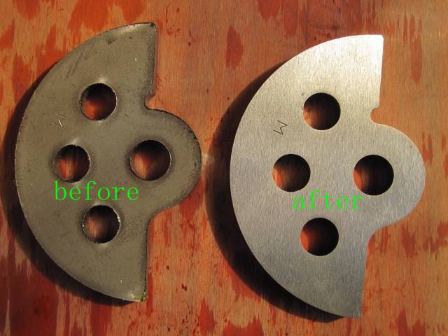 Deburring of inner holes of laser cutting parts
