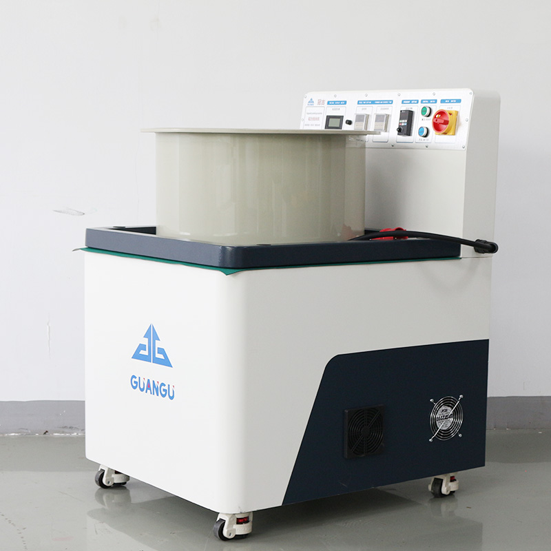 Magnetic deburring machine